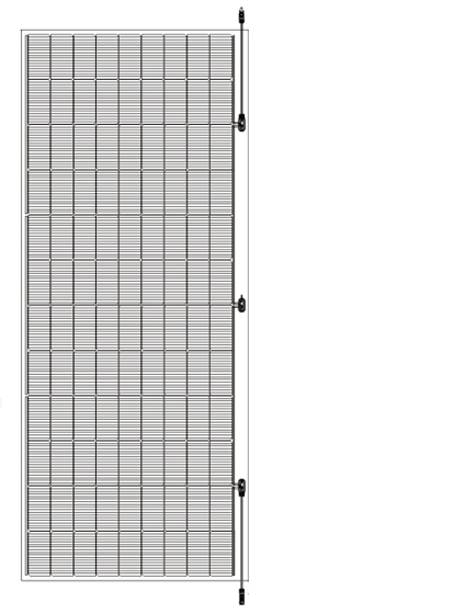 M&oacute;dulo Solar Mono Flex&iacute;vel Leve 400W