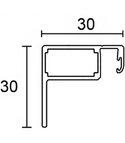 Se&ccedil;&atilde;o Transversal do Quadro AA
