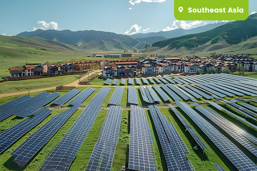 Nova Aldeia Rural de Demonstração Fotovoltaica do Sudeste Asiático