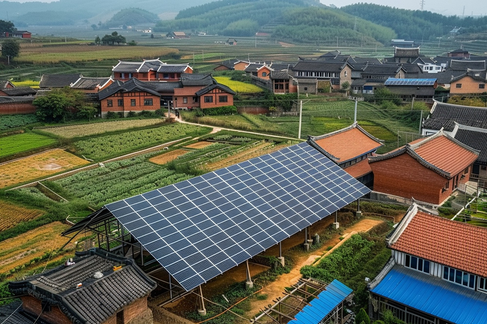 Sistemas de microinversores para novas aldeias rurais de demonstração fotovoltaica
